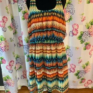 No Boundaries Multicolor Zigzag Mini Dress